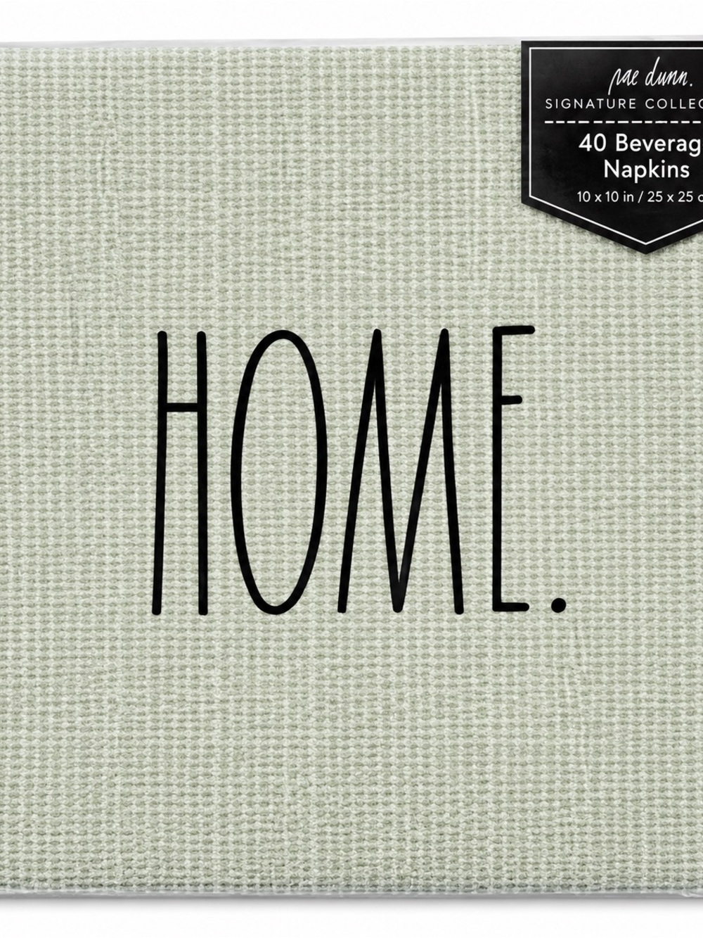 Rae Dunn HOME Beverage Napkins – 40 Count – Signature Collection – New Sealed